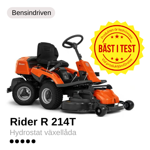 E1800-1 robotgräsklippare Orange åkgräsklippare Husqvarna R 214T. Denna åkgräsklippare har blivit Bäst i Test.