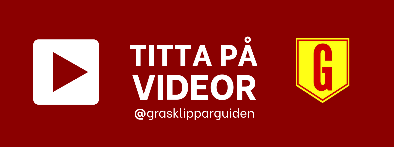 Gör det själv videor på Gräsklipparguidens Youtube Gör det själv videor på Gräsklipparguidens Youtube