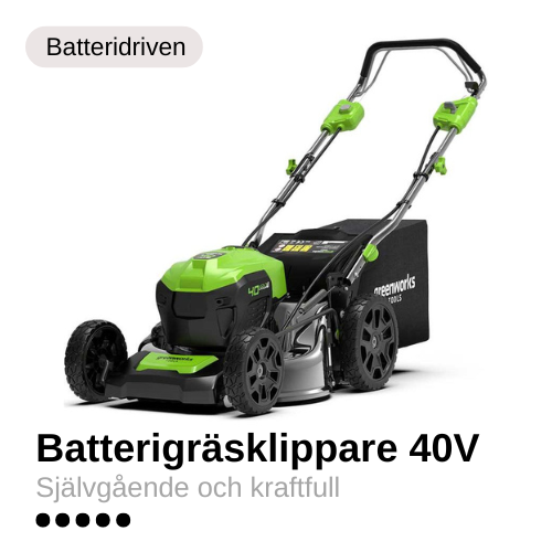 Sileno City 500 robotgräsklippare Batterigräsklippare Greenworks 40 V i grönt och svart.